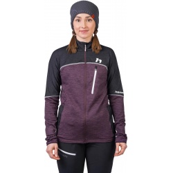 Hannah Meda prune purple mel damska funkcni outdoorova celorozepinaci mikina Polarstretch2