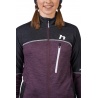Hannah Meda prune purple mel damska funkcni outdoorova celorozepinaci mikina Polarstretch7