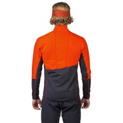 Hannah Niro spicy orange panska funkcni outdoorova celorozepinaci mikina 3