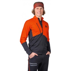 Hannah Niro spicy orange panska funkcni outdoorova celorozepinaci mikina 5