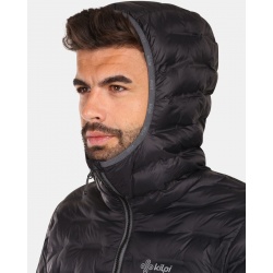 Kilpi Alba-M cerna ZM0117KIBLK lehka prosivana panska zimni bunda s kapuci DWR 3