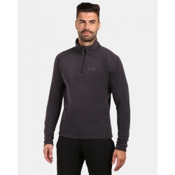 Kilpi Almeri-M cerna ZM0209KIBLK panska fleecova sportovni mikina kratky zip Opti-heat