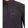 Kilpi Almeri-M cerna ZM0209KIBLK panska fleecova sportovni mikina kratky zip Opti-heat 2
