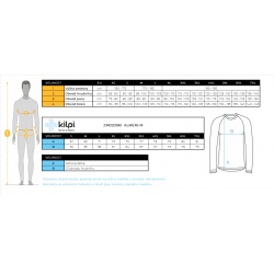 _Kilpi Almeri-M cervena ZM0209KIBLU panska fleecova sportovni mikina kratky zip zmereno