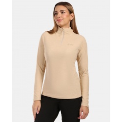 Kilpi Almeri-W bezova ZL0211KI damska fleecova sportovni mikina Optiheat