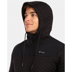 Kilpi Nevia-M cerna ZM0215KIBLK panska sportovni funkcni tepla mikina s kapuci 2