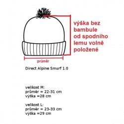 _Direct Alpine Smurf 1.0 navy unisex pletena zimni cepice s previsem s fleecem zmereno