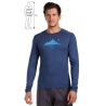Direct Alpine Furry Long 3.0 navy (glacial lake) panske triko dlouhy rukav Merino 2