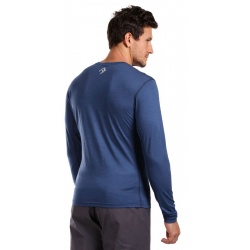 Direct Alpine Furry Long 3.0 navy (glacial lake) panske triko dlouhy rukav Merino 3
