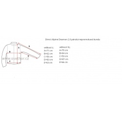 _Direct Alpine Deamon 2.0 cinnamon panska nepromokava bunda Gelanots 3L zmereno