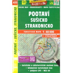 SHOCart 433 Pootavi, Susicko, Strakonicko 40 000 turisticka mapa