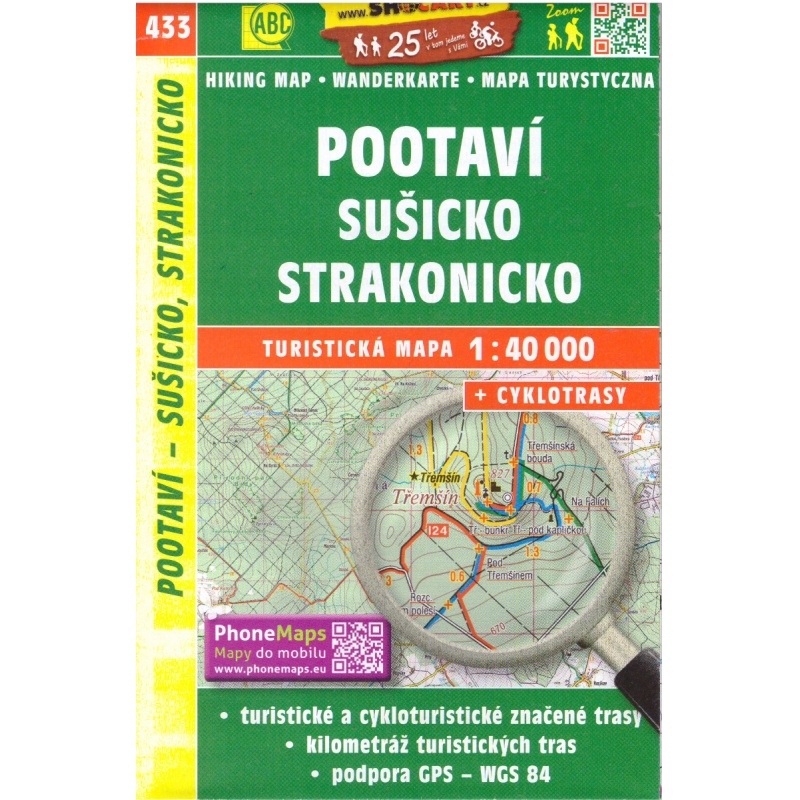 SHOCart 433 Pootavi, Susicko, Strakonicko 40 000 turisticka mapa