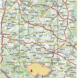 SHOCart 433 Pootavi, Susicko, Strakonicko 40 000 turisticka mapa oblast