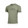 Lasting Livio khaki 6010 panske fukncni triko s kratkym rukavem 100 procent Merino vlna