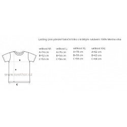 _Lasting Livio horcicove zluta panske fukncni triko kratky rukav 100 Merino vlna zmereno