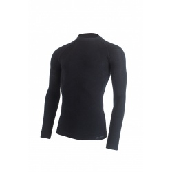 Lasting Wapol cerna 9999 panske bezesve fukncni triko s dlouhym rukavem Merino vlna