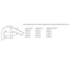 _Lasting Werela cerna damske teplejsi triko s dlouhym rukavem Merino vlna zmereno