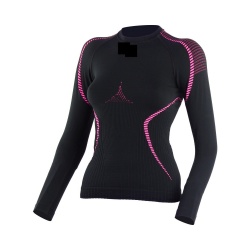 Lasting Sita cerna/ruzova 9040 damske antibakterialni fukncni triko s dlouhym rukavem