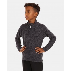 Kilpi Almeri-J tmave seda UJ0204KIDGY detska juniorska fleecova sportovni mikina 1