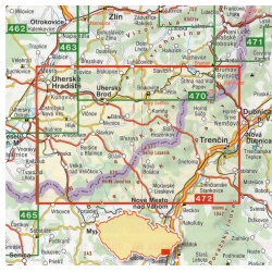 SHOCart 472 Slovacko, Bile Karpaty 40 000 turisticka mapa oblast