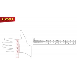 _Leki Space GTX black-red 654861302 panske nepromokave lyzarske prstove rukavice zmereno