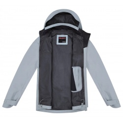 Husky Nakron L svetle seda damska nepromokava trivrstva outdoorova bunda 3