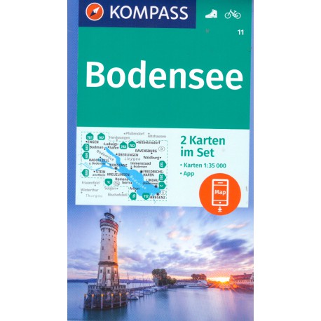 Kompass 11 Bodensee/Bodamské jezero 1:35 000