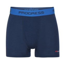 Progress MW SKN 170 tmave modra panske sportovni boxerky 100% merino vlna