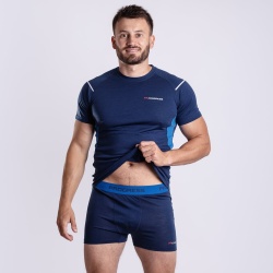 Progress MW SKN 170 tmave modra panske sportovni boxerky 100% merino vlna 2