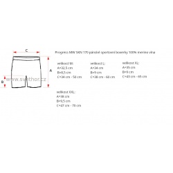 _Progress MW SKN 170 tmave modra panske sportovni boxerky 100% merino vlna zmereno
