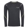 Progress MW NDR 170 cerny melir panske triko dlouhy rukav 100% Merino vlna