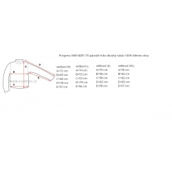 _Progress MW NDR 170 cerny melir panske triko dlouhy rukav 100% Merino vlna zmereno