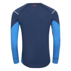 Progress MW NDR 170 tmave modra/modra panske triko dlouhy rukav 100% Merino vlna 1