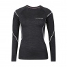 Progress MW NDRZ 170 cerny melir damske triko dlouhy rukav 100% Merino vlna