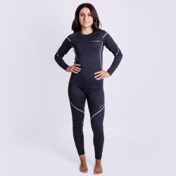 Progress MW NDRZ 170 cerny melir damske triko dlouhy rukav 100% Merino vlna 4