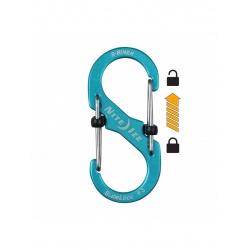 Nite Ize S-Biner SlideLock 3 modra hlinikova oboustranna karabina s posuvnou pojistkou 