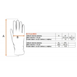 _Relax Frost RR25D cerna seda panske zimni vodeodolne lyzarske prstove rukavice zmereno