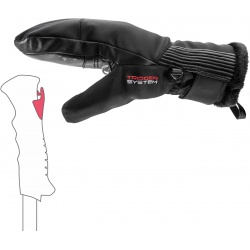 Leki Vallarta 3D Women Mitt black damske vodeodolne lyzarske palcove rukavice Trigger 2