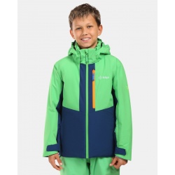 Kilpi Denver-JB zelena ZJ0101KI detska vodeodolna zimni lyzarska bunda