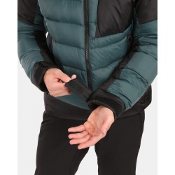 Kilpi Guus-M tmave zelena ZM0115 panska lehka zimni perova bunda Primaloft Downblend DWR2