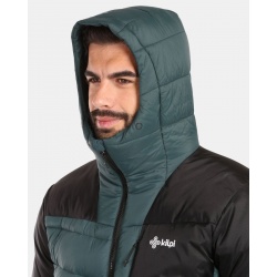 Kilpi Guus-M tmave zelena ZM0115 panska lehka zimni perova bunda Primaloft Downblend DWR3