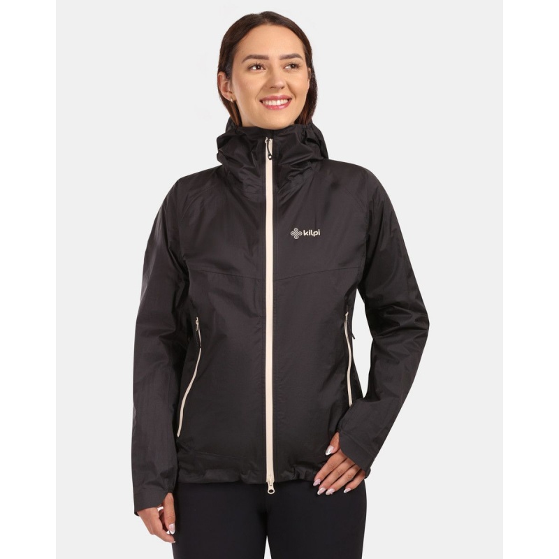 Kilpi Hurricane-W cerna ZL0102 damska lehka nepromokava bunda 