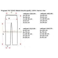 _Progress MW SDND modry melir detske dlouhe spodky 100 procent merino vlna zmereno
