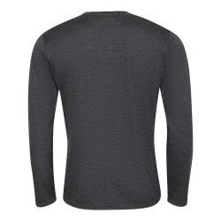 Progress Loki Aurora sedy melir panske triko dlouhy rukav 100% Merino vlna 1