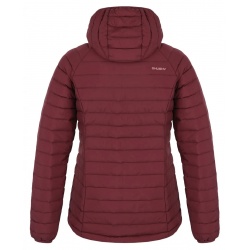 Husky Dreeser L dark bordo damska lehka perova bunda do mesta i do prirody DWR 1