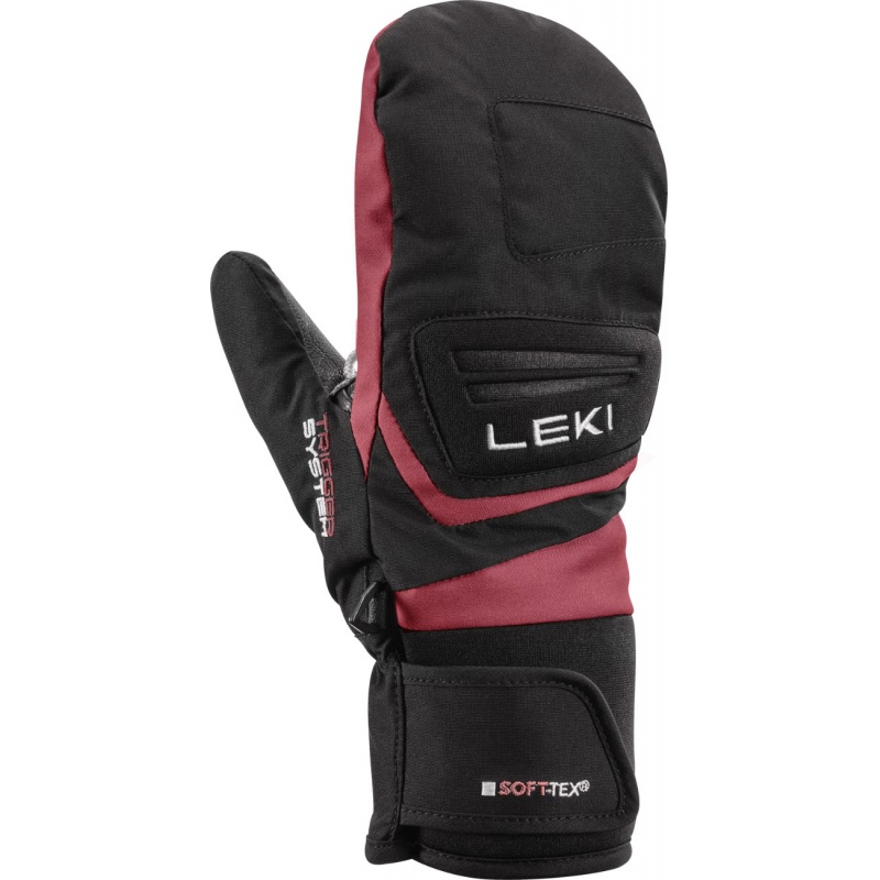 Leki Griffin 3D Junior Mitt black-rose detske vodeodolne lyzarske palcove rukavice trigger