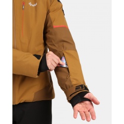 Kilpi Turnau-M hneda ZM0110 panska nepromokava zimni lyzarska bunda 2