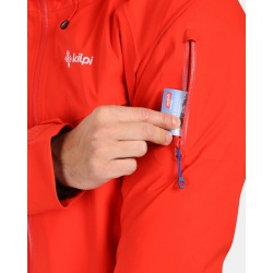 Kilpi Trinity-M cervena ZM0102 panska lehka nepromokava outdoorova hardshell bunda 3