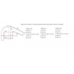 _High Point Interior 5.0 Jacket brick/black panska fleecova bunda /mikina Tecnopile zmeren