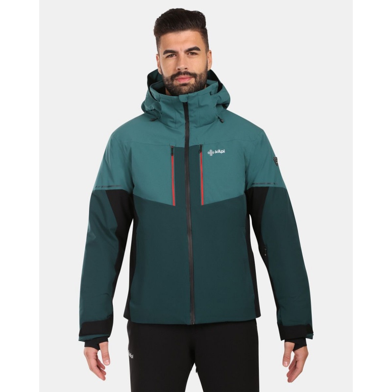 Kilpi Tonnsi-M tmave zelena ZM0111KIDGN panska vodeodolna zimni lyzarska bunda